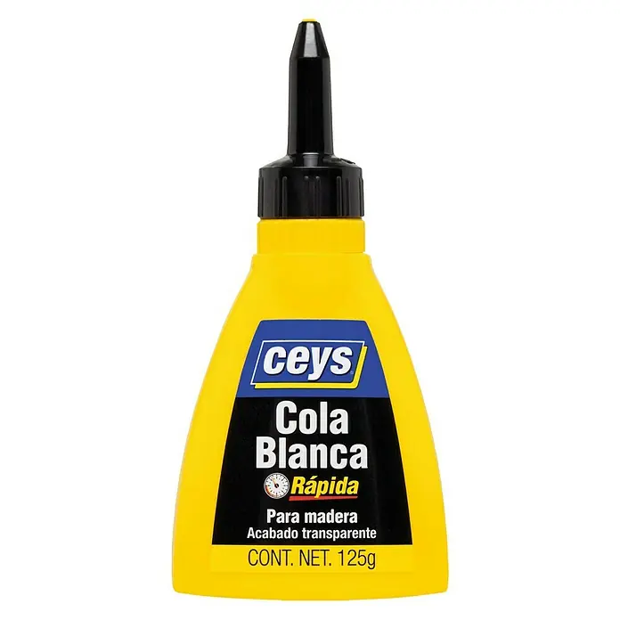 Ceys Cola blanca Rápida - 125 g - Botella de pegamento: Ceys Cola Blanca Rápida es un pegamento para madera de secado rápido que proporciona un acabado transparente. Contenido: 125g.