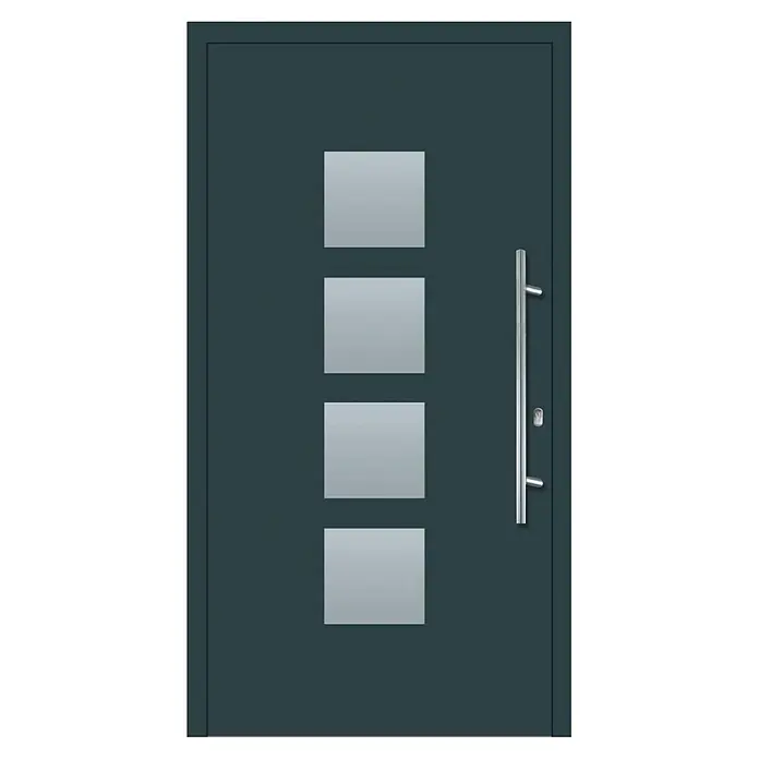 Solid Elements Haustür KA-103 - 110 x 210 cm, DIN Anschlag: Rechts - Vorderansicht
