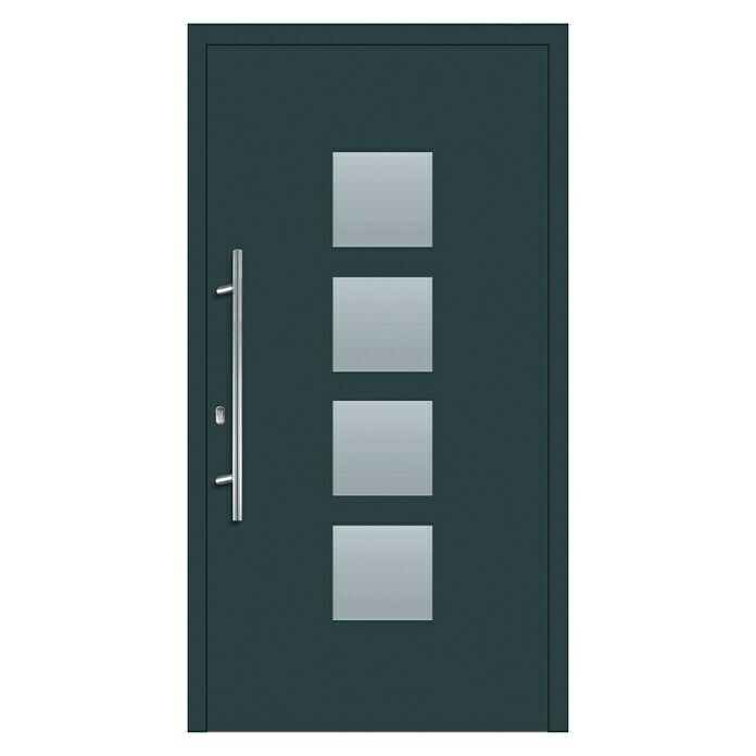 Solid Elements Aluminiumhaustür KA-103 (110 x 210 cm, DIN Anschlag: Links)