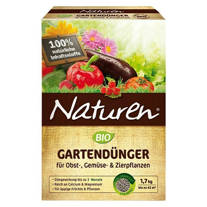 Celaflor Naturen Bio-Gartendünger (1,7 kg, Inhalt ausreichend für ca.: 42 m²)