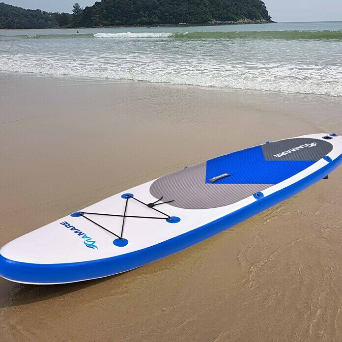 Viamare SUP-Board-Set 300L x B x H: 300 x 75 x 10 cm, Nutzlast: 100 kg, Aufblasbar, Blau/Weiß Unknown