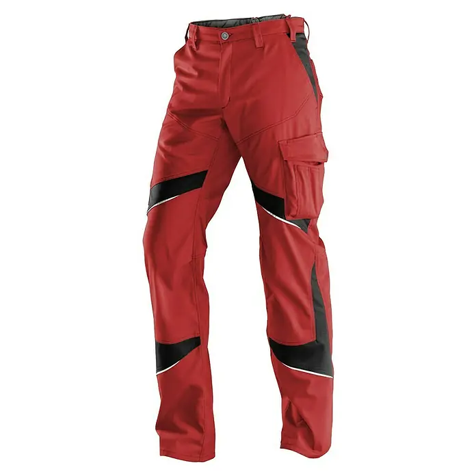 Kübler Activiq ArbeitshoseKonfektionsgröße: 48, Rot/Schwarz, Optimale Sichtbarkeit/Kratzfrei, Landschaftsbauarbeiten - Die roten Arbeitshosen mit Cargo-Taschen sind strapazierfähig und funktional, ideal für den täglichen Einsatz. Diese Hose bietet Komfort und Flexibilität.