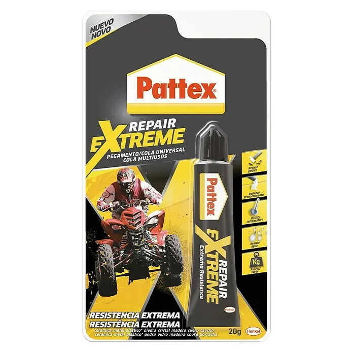 Pattex Adhesivo para montaje universal Repair Extreme - Transparente, 20 g - Pattex Extreme Repair pegamento universal para reparaciones duraderas en el hogar y para aplicaciones de hobby.