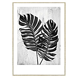 Cuadro hoja Dobles (Vegetal, An x Al: 50 x 70 cm, 1 pzs.)