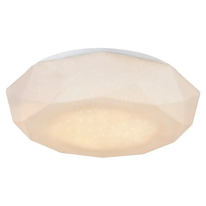 Lavida LED-Deckenleuchte rund Casoli - 18 W, Ø x H: 350 mm x 9 cm, Weiß - Ansicht von unten