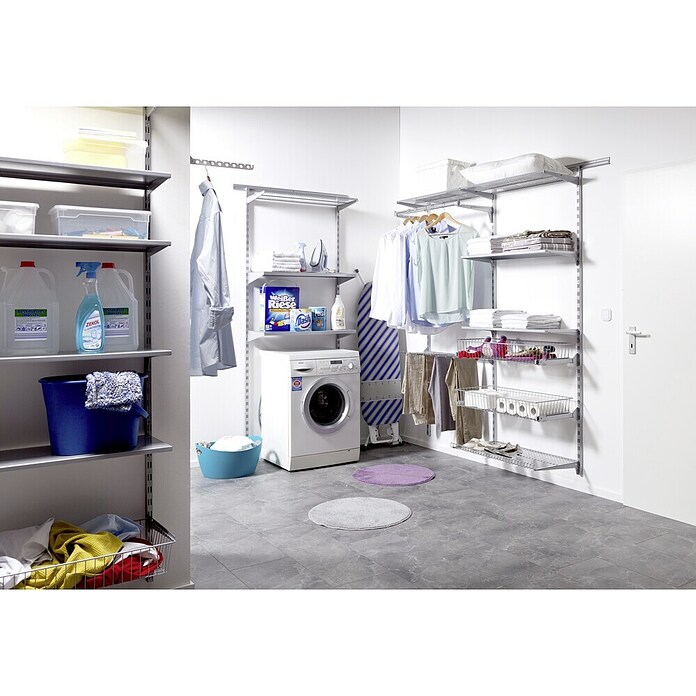 Element System Easy Hängeschiene 32 (Passend für: Grundelement Wandleiste Easy, Länge: 200 cm, Zweilochsystem)