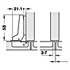 Stabilit Topfscharnier (Anschlagart: Mittelanschlag, Durchmesser Topf: 35 mm, Öffnungswinkel: 110°)