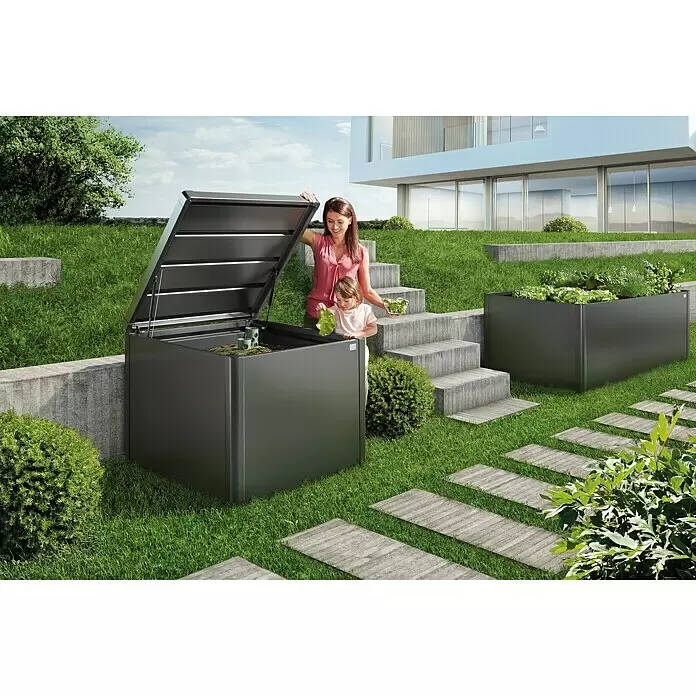 Biohort Komposter MonAmi - 725 l, L x B x H: 102 x 102 x 86 cm - Linke Seitenansicht