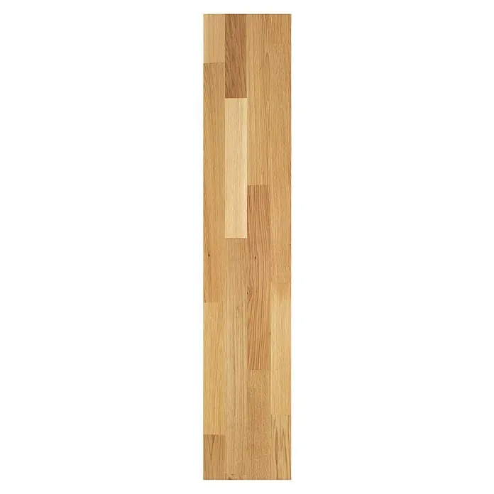 Parkett - Eiche lackiert, Schiffsboden, 1.092 x 207 x 14 mm - Helles Eichenparkett-Muster. Das Muster zeigt die Maserung und die verschiedenen Farbtöne des natürlichen Holzes.