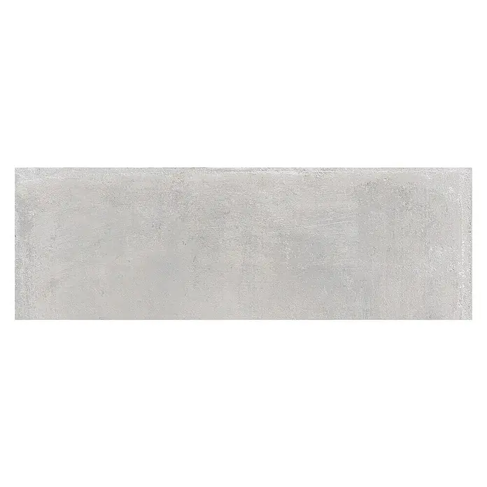 Revestimiento de pared Madox - 30 x 90 cm, Gris, Mate, Rectificado - Primer plano de una baldosa de hormigón gris moderna, que muestra su textura sutil, ideal para diseños de paredes y suelos elegantes.