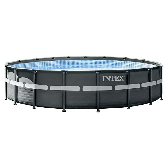 Intex Frame-Pool-Set Ultra Rondo XTRØ x H: 732 x 132 cm, 47,24 m³, Dunkelgrau Unknown