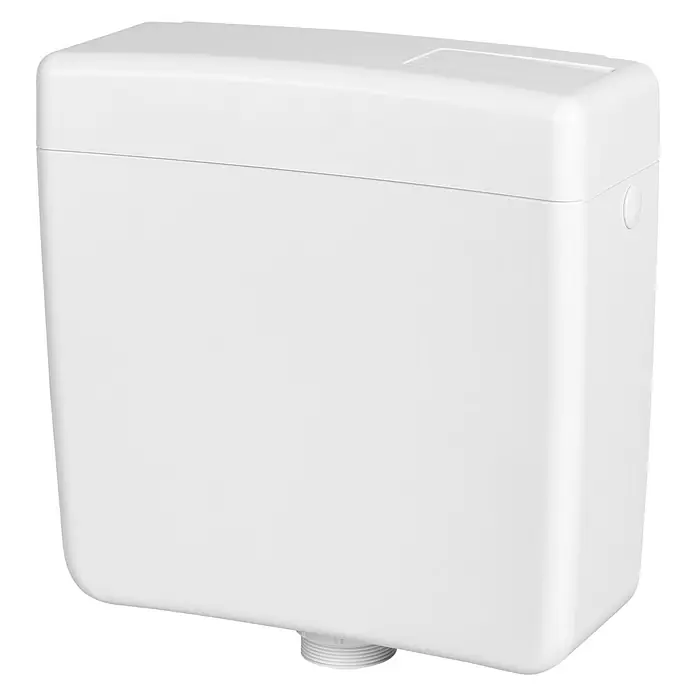 Siamp Spülkasten Polo - Spülmenge: 3 l - 6 l, 1-Mengen-Spülung, Kunststoff, Weiß - Weißer, kompakter Spülkasten zur WC-Installation, ideal für moderne Badezimmer. Einfache Montage durch genormte Anschlüsse.
