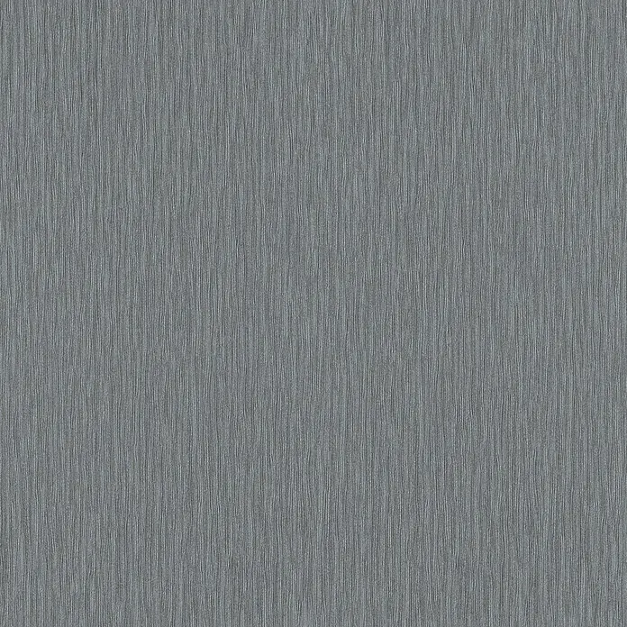 Rasch Berlin Vliestapete - Dunkelgrau, Uni, 10,05 x 0,53 m - Graue Texturtapete mit feiner vertikaler Linienführung, die ein elegantes und modernes Ambiente schafft. Ideal für stilvolle Innenräume.