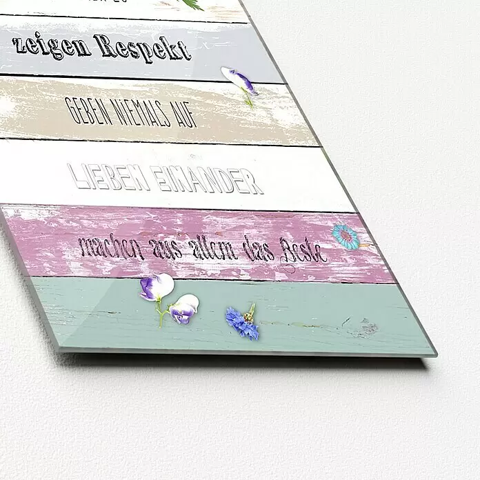 ProArt Glasbild - Things With, B x H: 80 x 30 cm - Detailaufnahme