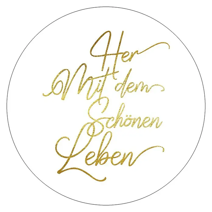 ProArt Glasbild - Schönes Leben, Durchmesser: 30 cm - Vorderansicht