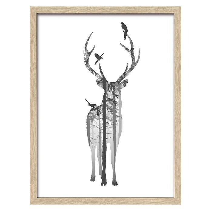 Gerahmtes Wandbild Deer