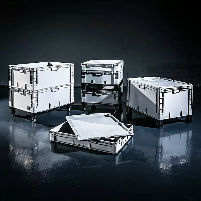 Contenitore Euro Plastica 80x60x42cm - Scatola Industriale Impilabile Per Magazzino E Trasporti - Foto 2