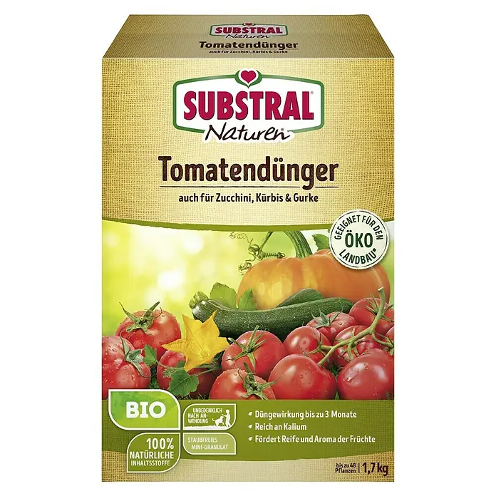 Substral Naturen Bio-Tomatendünger1,7 kg, Passend für: 48 Pflanzen Front View