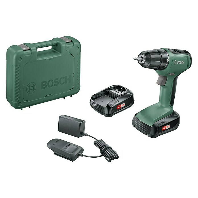Bosch Power for All 18V Akumulatorski vrtalni vijačnik UniversalDrill 18  (18 V, 2 bateriji, 1,5 Ah, 30 Nm) | 2296 - Akkuschrauber/Akkubohrschrauber Marke | BBDI - Akkugeräte | BBD - Elektro WZ/Großmaschinen | BB - ElektroWZ/Großmaschinen | B - Werkz/Masch/Maschzubeh/Auto | BAUHAUS