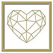 ProArt Bild Golden Polygon (Heart, B x H: 33 x 33 cm) | BAUHAUS