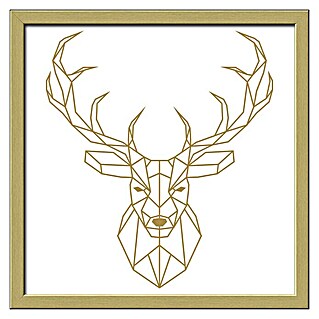 ProArt Bild Golden Polygon (Deer, B x H: 33 x 33 cm)