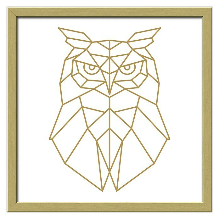 ProArt Bild Golden Polygon (Owl, B x H: 33 x 33 cm) | BAUHAUS