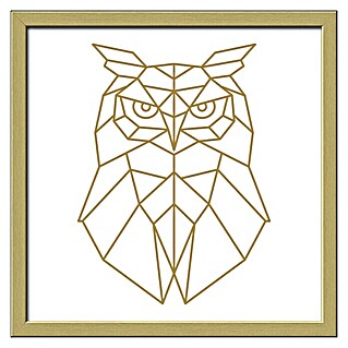 ProArt Bild Golden Polygon (Owl, B x H: 33 x 33 cm)