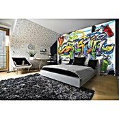 Fototapete Buntes Graffiti (254 x 184 cm, Vlies)