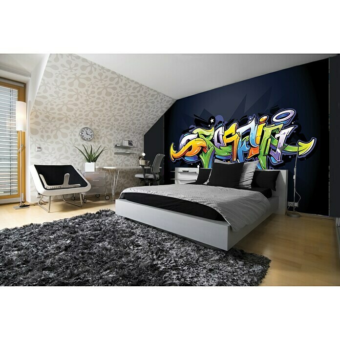 Fototapete Graffiti (368 x 254 cm, Vlies)