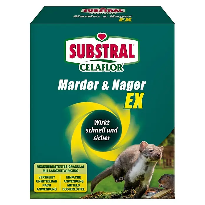 Substral Celaflor Marderschutz EX - Geeignet für: Marder - Produktverpackung von Substral Celaflor Marder & Nager EX.