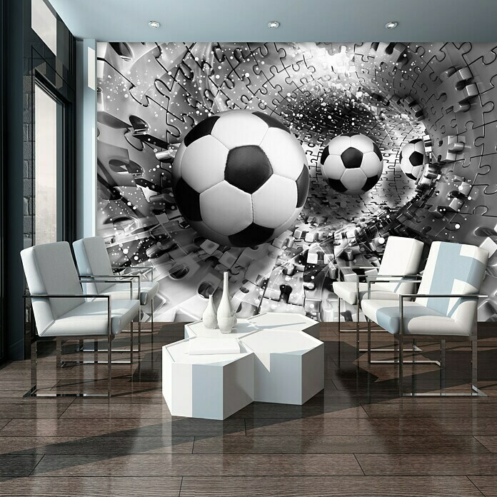 Fototapete Fußball (416 x 254 cm, Vlies)