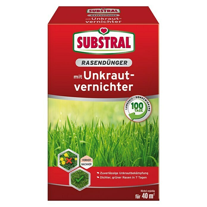 Substral Rasendünger (0,8 kg, Inhalt ausreichend für ca.: 40 m²)