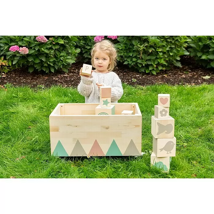 Muddy Buddy Spielzeugkiste Treasure Hunter - 50 x 30 x 32 cm, Holz, Natur - Stimmungsaufnahme