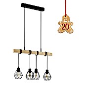 Eglo Townshend Viseča svetilka  (Višina: 110 cm) | 3015 - Pendelleuchte Wohnraum | CACA - Pendelleuchte Wohnraum | CAC - Indoorleuchten | CA - Beleuchtung | C - Elektro | BAUHAUS