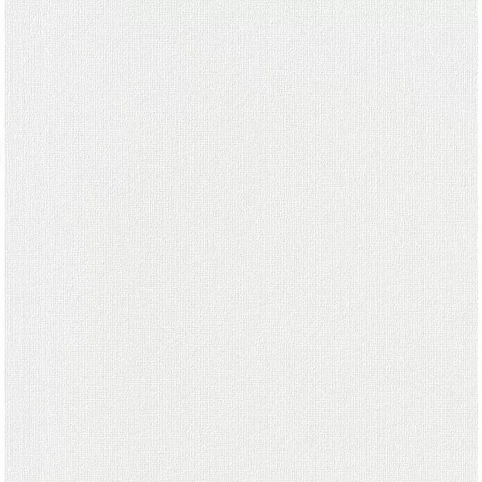 Rasch Vliestapete Feel Good - Weiß, Uni, 10,05 x 0,53 m, Feine Struktur