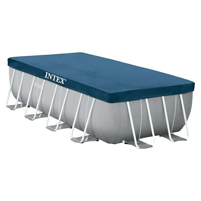 Intex Frame-Pool-Set Prism QuadraL x B x H: 488 x 244 x 107 cm, 10,87 m³, Grau Unknown