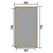 Weka Pavillon Gartenoase 651 B (L x B: 778 x 443 cm)