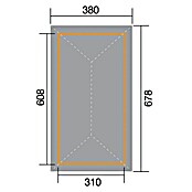 Weka Pavillon (L x B: 678 x 380 cm)