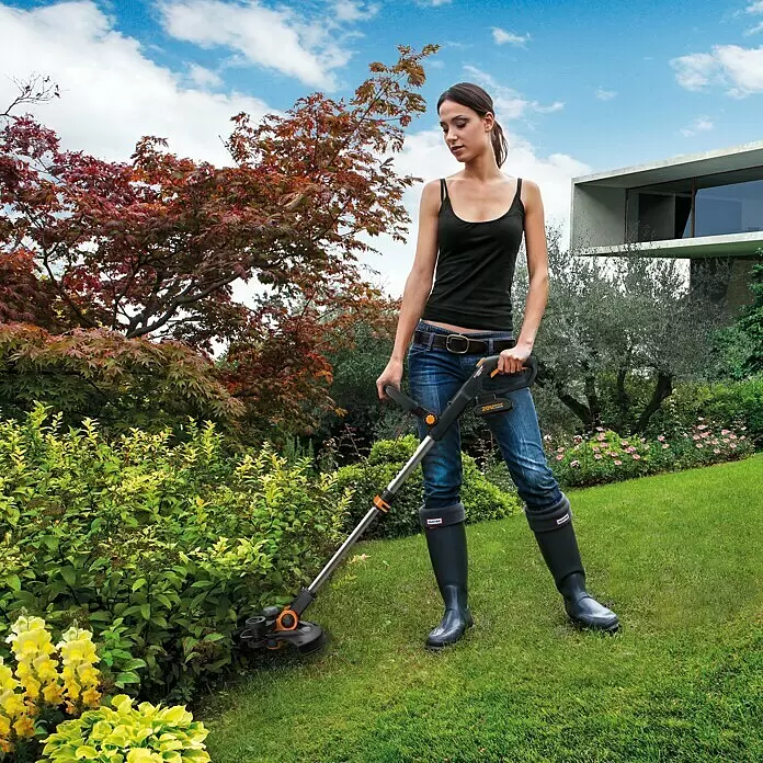 Worx PowerShare 20V Akku-Rasentrimmer WG163E.9 - 20 V, Li-Ionen, Ohne Akku - Anwendungsbeispiel