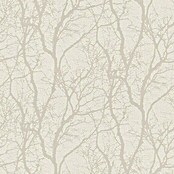 Rasch Tapetenwechsel Vliestapete (Beige/Weiß, Floral, 10,05 x 0,53 m)