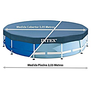 Intex Cubierta de piscina Frame Pool (Diámetro: 305 cm, Específico para: Piscina Intex Frame Ø 305 cm, Redonda)