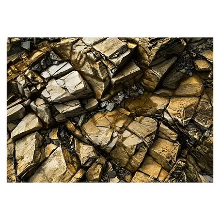 Fototapete Goldene Felsen