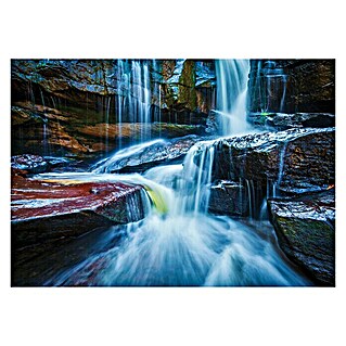 Fototapete Wasserfall II (B x H: 368 x 254 cm, Vlies)