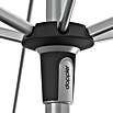Doppler Expert Kurbelschirm Auto Tilt (Hellgrau, Durchmesser: 320 cm)