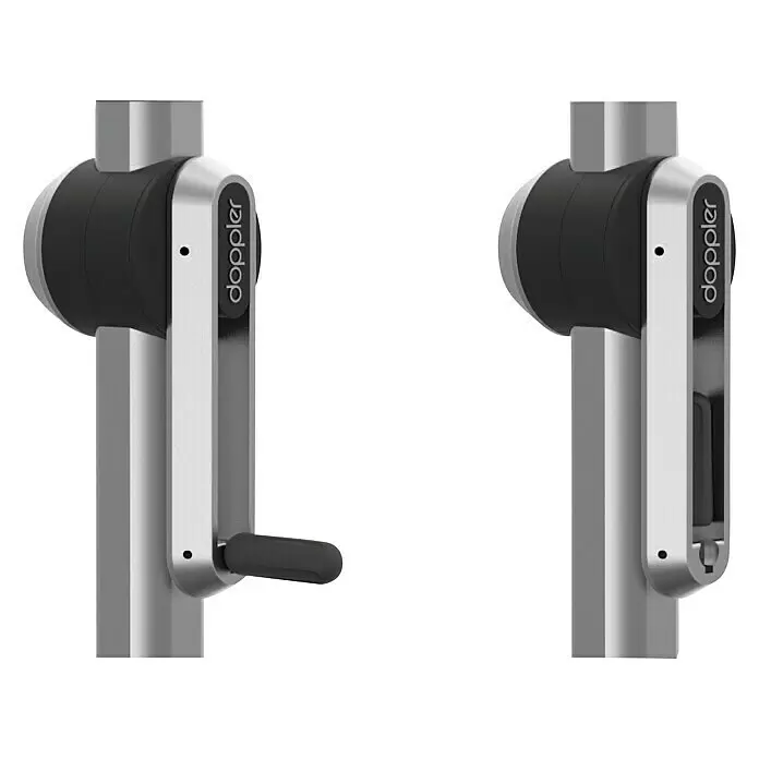 Doppler Expert Marktschirm Auto Tilt - Greige, Bespannungsmaß (L x B): 300 x 200 cm - Detailaufnahme