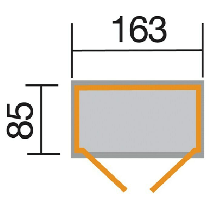 Weka Geräteschrank 361Außenbreite inkl. Dachüberstand: 173 cm, Außentiefe inkl. Dachüberstand: 105 cm, Holz, Natur Unknown