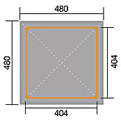 Weka Pavillon Gartenoase 651 A (L x B: 480 x 480 cm)