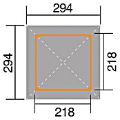 Weka Pavillon (L x B: 294 x 294 cm)