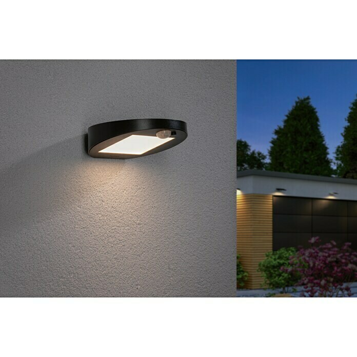 Paulmann Ryse Solarna vanjska zidna LED svjetiljka (Senzor pokreta, 1,2 W, Materijal: Plastika, Topla bijela, Antracit)