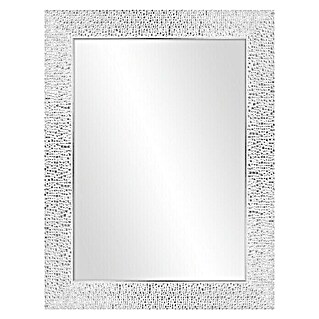 Espejo de pared Milán (65,5 x 85,5 cm, Blanco/gris)